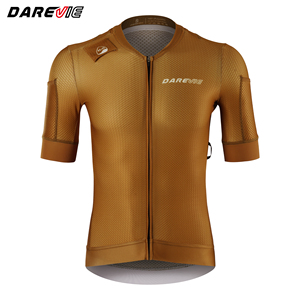 <span class=keywords><strong>Maillot</strong></span> de <span class=keywords><strong>Ciclismo</strong></span> Darevie Verde, Naranja y <span class=keywords><strong>Azul</strong></span> Pro Fit, Ligero, Suave, Transpirable, con Bolsillo para Bolsa de Hidratación 2L - Product Image 3