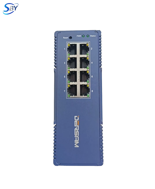 Industrial Gigabit Ethernet Router With 8 Ports and Wide Power Input for Automation System DMIE70-TR8