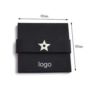Custom Logo Black Silkscreen Printing PU Leather Makeup Pocket <b>Mirror</b> <b>Rectangle</b> Shape with Pouch - Product Image 6