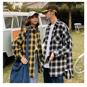 Mùa Hè Quần Áo Custom100 % Cotton Polyester Kẻ Sọc Đôi Túi Unisex Mens Ăn Mặc Áo Sơ Mi Dài Tay Áo Người Đàn Ông Flannel Giản Dị Áo Sơ Mi