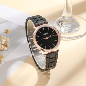 Fashionable Women's Quartz <b>Watch</b>, Ceramic <b>Watch</b> for Women, <b>Black</b> and White, Student Trendy Ladies' Bracelet <b>Watch</b> - Product Image 3