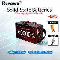 Batterie au lithium solide à décharge élevée OEM/ODM 60000mAh 14S 51.8V 6C 350Wh/kg, plus de 1000 cycles, certifiée CE, -40°C à 70°C