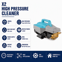 Nettoyeur haute pression électrique commercial pour lavage de voitures, 1,5 kW, nettoyeur haute pression électrique