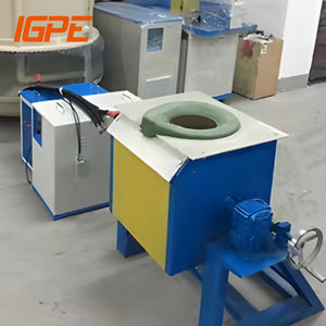10kg 20kg 50kg 100kg 150kg 200kg Pequeño horno de fusión por inducción para cobre/aluminio/acero/hierro - Product Image 1