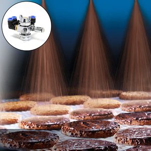 Low Pressure Chocolate Spraying DK Auto Water Misting Air Atomizing Spray Nozzle