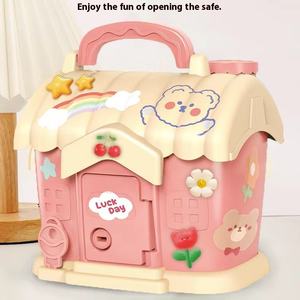 大型プラスチックハウス環境にやさしいロック子供用マネーボックス明るい色誕生日ギフトインターネット有名人おもちゃ女の子 - Product Image 4