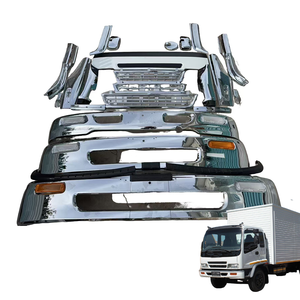 ชุดแต่งโครเมียม แผงกระจังหน้า มุมแผงไฟสีเงิน สำหรับ <span class=keywords><strong>ISUZU</strong></span> <span class=keywords><strong>DECA</strong></span> FORWARD-FTR (DECA320-DECA270) ปี 1996 ขึ้นไป ผลิตในญี่ปุ่น - Product Image 1