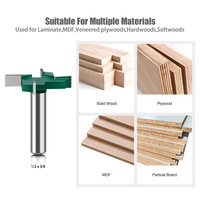 1/4 1/2 pouces 6 12mm tige carbure travail du bois 4T rainurage routeur Bits bois CNC usinage fraise menuiserie outils