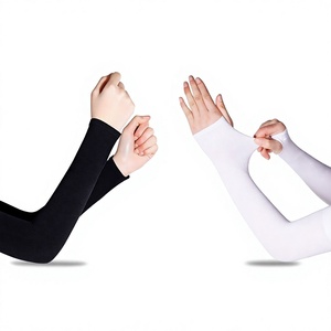 Manchons de cyclisme pour hommes HB04 personnalisables avec logo, protection UV, respirants, coupe-vent, séchage rapide, en polyester/coton - Product Image 4