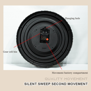 15 inch Châu Âu Cổ Điển Retro Sáng tạo thiết bị di động kỹ thuật số Đồng hồ treo tường đồng hồ thạch anh Đồng hồ cơ lớn - Product Image 6