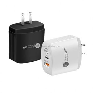 PD25W QC3.0 2-Port <b>USB</b>+<b>type</b> <b>c</b> Wall Charger <b>TYPE</b>-<b>C</b> <b>Adapter</b> with 3A Fast Charging for Mobile Phones Fast Travel Charger - Product Image 5