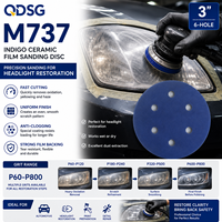 Disque abrasif céramique auto-agrippant 75 mm à 6 trous OEM MOPAI M737 pour la restauration des phares, la correction du vernis transparent et l'aluminium