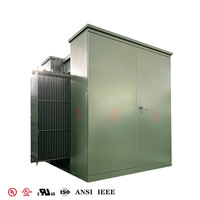 Transformateur triphasé monté sur socle, élévateur de tension 380V vers 480V/34.5kV 2050 KVA immergé dans l'huile pour l'interconnexion photovoltaïque solaire au réseau