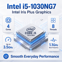 Ordinateur portable 16 Go de RAM, ordinateur portable Win10 Win11, ordinateur portable Intel Core I5-1030NG7, ordinateur portable professionnel