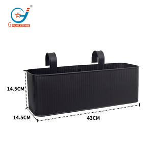 Prix d'Usine <span class=keywords><strong>Pot</strong></span> de Fleur Suspendu Rectangulaire en Métal de 2,4 Gallons pour Jardin, Pots de Fleurs et Jardinières pour la Maison et le Jardin - Product Image 3