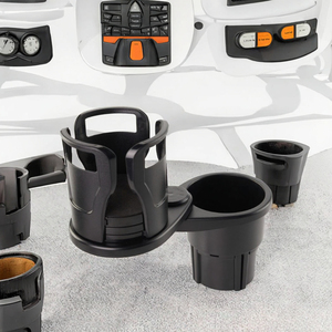 Portavasos Multifuncional 2 en 1 para Auto con Rotación de 360 Grados, Adaptador Universal Enchufable con Base Ajustable y Soporte de Almacenamiento Fijo - Product Image 3