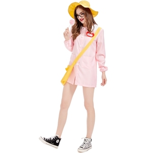 Disfraz de Niñera para Adultos, Uniforme Escolar, Disfraz Japonés Sexy, Ropa Familiar, Disfraz Elegante, Camisa Rosa de Manga Larga - Product Image 5