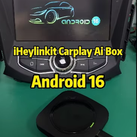 Iheylinkit CarPlay Ai Box Android 16, CarPlay/Android Auto filaire vers système Android avec Google Play Store 8+128 Go pour Audi