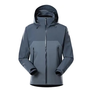 Chaqueta cortavientos impermeable Trilaminate de alta calidad <span class=keywords><strong>con</strong></span> <span class=keywords><strong>capucha</strong></span>, chaqueta para <span class=keywords><strong>hombre</strong></span>, chaqueta para exteriores - Product Image 2