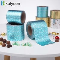 Papier d'aluminium de qualité alimentaire, coloré sur mesure, emballé individuellement, jetable, pour l'emballage du chocolat