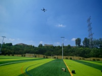 Système de drone fixe Matrice 350 pour l'éclairage de chantier, les urgences et les opérations de sauvetage