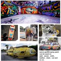 Peinture aérosol graffiti haute couvrance, revêtement acrylique pour art mural de rue