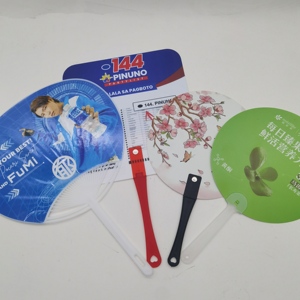 Abanicos de Mano de Plástico Personalizados con Logotipo Impreso, Abanicos de Plástico PP para Publicidad, Regalo Promocional para Invitados - Product Image 1