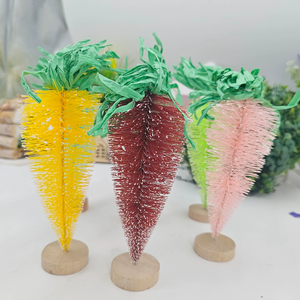 DAMAI Wholesale <b>Easter</b> Decor Carrot Mini Snowy Pine <b>Trees</b> 7 Colors Optional Ornaments for Holiday Party Festival <b>Decoration</b> - Product Image 4