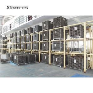 <span class=keywords><strong>Cage</strong></span> pliable en métal de porte à moitié ouverte de conception durable de grillage pour stocker des paquets - Product Image 3