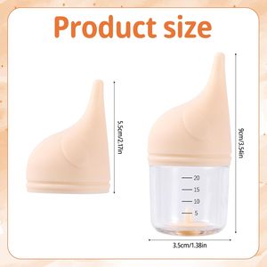 Biberons pour chiots et chatons nouveau-nés 2023, design anti-étouffement, écologiques, en PP+silicone, tétine carrée professionnelle - Product Image 2