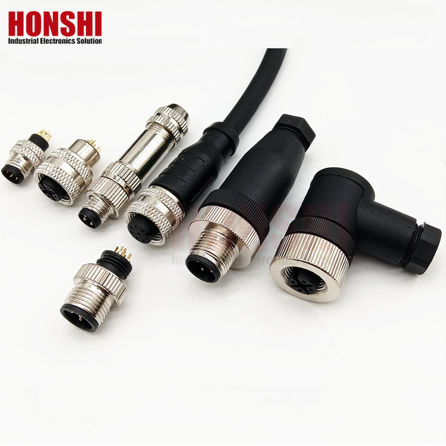 Ip67 Industrial M5 M8 M16 M23 2 3 4 5 6 8 10 12 Pin 2Pin Cable Wire Circular Waterproof M12 Connector