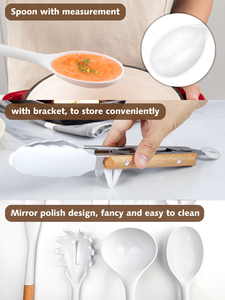 Juego de Utensilios de Cocina de Silicona de Grado Alimenticio de Alta Calidad, 10 Piezas, Resistentes al Calor, Aptos <span class=keywords><strong>para</strong></span> Lavavajillas, Duraderos - Product Image 5