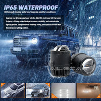 Vente en gros NG60 2.0 pouces Laser LED projecteur antibrouillard 3000K 6000K Double lentille de projecteur convexe pour système d'éclairage de voiture