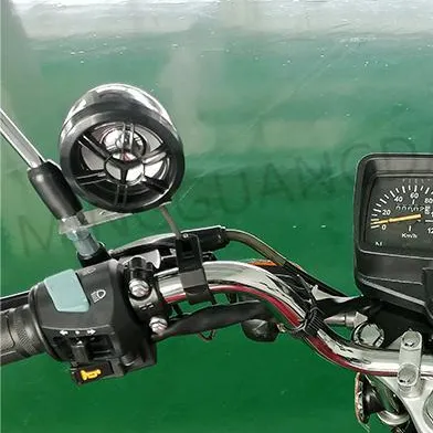 Alarme de aço à prova d'água para motocicleta, MP3 player de áudio, alto-falantes de 2,5 polegadas, mais vendidos
