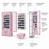 Máquina Expendedora de Bebidas y Aperitivos Personalizada, Servicio 24 Horas, Pantalla Táctil de Acero Inoxidable, Totalmente Automática, con Pago con Tarjeta de Crédito, Código QR y Monedas