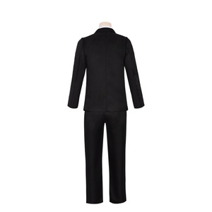 Boys Black Suit Set With <b>Red</b> <b>Bow</b> Tie Formal Wear For Wedding Party Pageant - Product Image 2