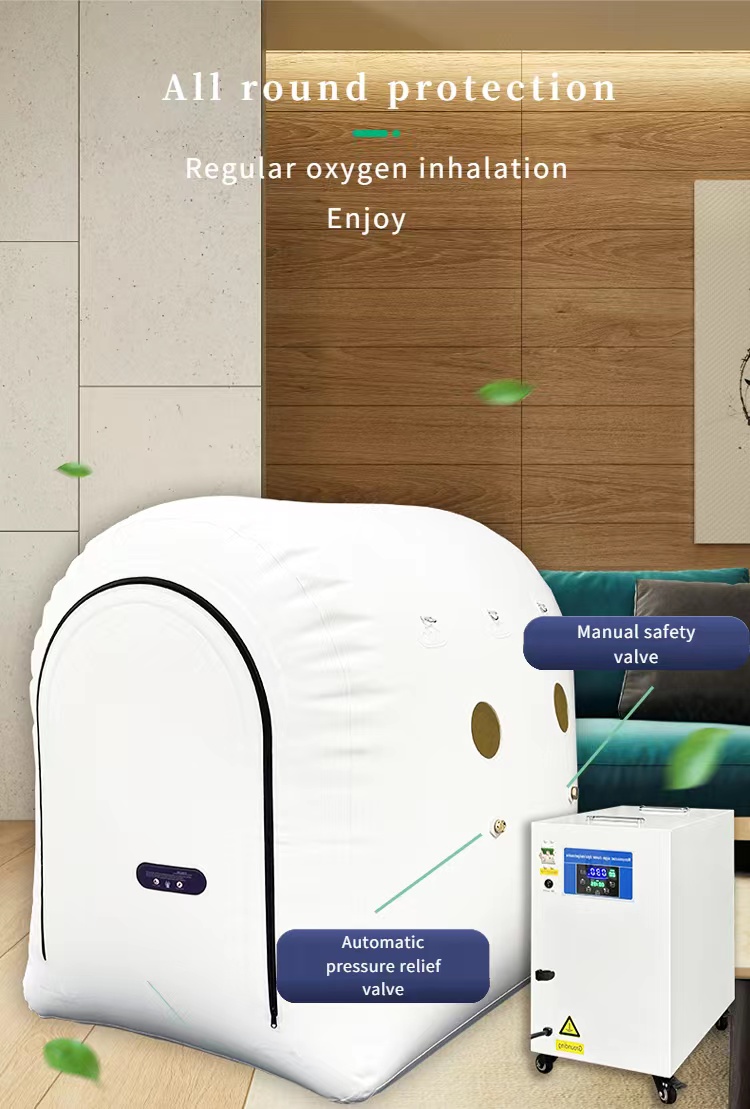 2023 new design 1.3ata 4psi 30kpa Hyperbaric oxygen chamber for wheelchair U zipper tent big room hbot therapy healthy products