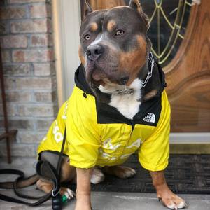 Marca Tide, chubasquero grande para perros XL, diseño moderno de bandera americana, ropa para mascotas de poliéster a prueba de viento, cara de perro del Norte, invierno, Año Nuevo - Product Image 5