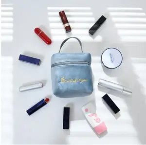 सिक्का आयोजक पाउच Suppliers-रंगीन रेट्रो छोटे शानदार वर्ग सिक्का पर्स मखमल कॉस्मेटिक आयोजक बैग पाउच बैग लिपस्टिक पाउच