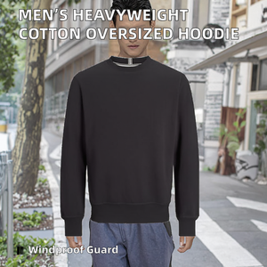 Sweat à capuche pour homme, 240 g/m², polyester/coton, imperméable, séchage rapide, brodé, imprimé, sans cordon, uni, pour l'extérieur - Product Image 2