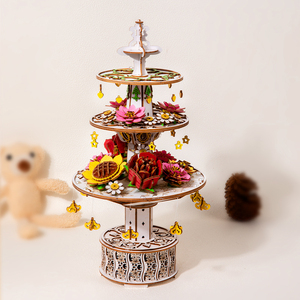 Fontaine musicale en bois personnalisable de qualité supérieure avec des mélodies apaisantes, ornement décoratif, OEM/ODM disponible pour les enfants - Product Image 2