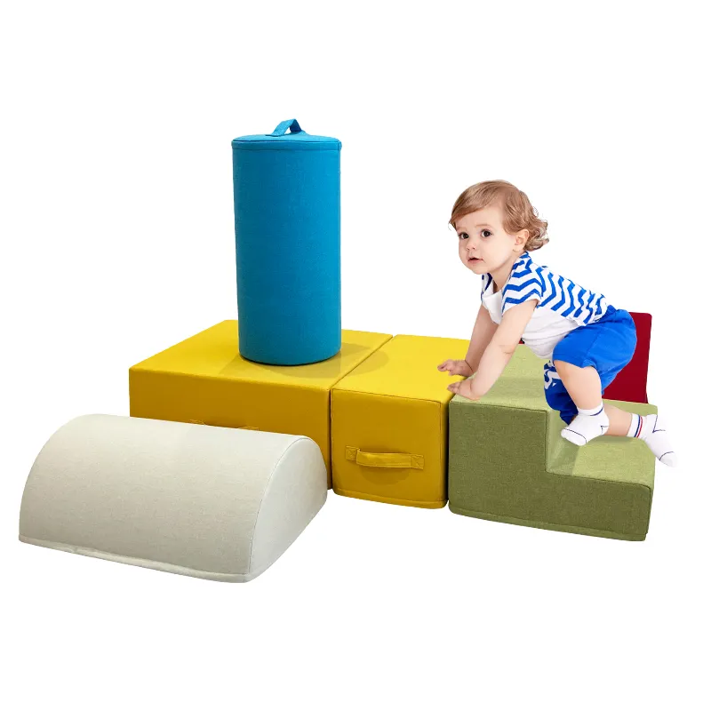 Nuevo diseño para niños, patio de recreo interior, equipo de juego suave, sofá de pepita de espuma para niños pequeños para bebé