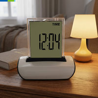 Moniteur intelligent d'humidité de la température intérieure avec réveil électronique à changement de couleur