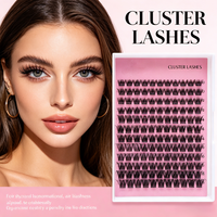 Extensions de cils en bouquets premium 10-18mm, longueurs mixtes, effet éventail naturel, pour pose DIY, en fibres légères et douces, pour salon
