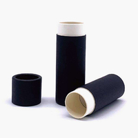 Tubes de baume à lèvres en carton personnalisés papier kraft vide push up parfum solide biodégradable brillant à lèvres 1.5 oz papier tube crème