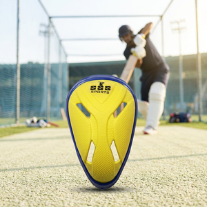 Protector de Pierna de Plástico Amarillo para Cricket, para Adultos, con Cierre de Hebilla Ambidiestro, Grosor de 16-20 mm, para Entrenamiento y Partido - Product Image 4
