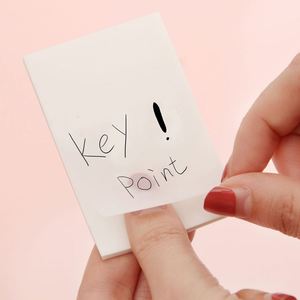Hengxin Customized Sticky Notes Memo Pads Set Mini Notes Cheap Sticky Transparent <b>Waterproof</b> Glue Page Flags Sticky Notes - Product Image 1