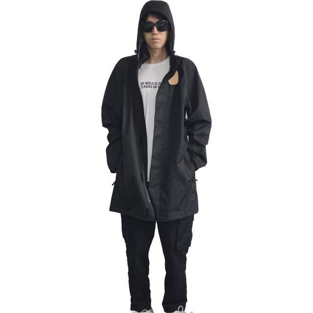 Breathable Windproof Waterproof Rain Jacket Lightweight Packable Raincoat Hooded Windbreaker Rain Jacket