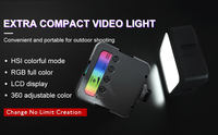 Lumière de remplissage de poche pour photographie RGB 5W, 20 pièces, température de couleur réglable 2500-7000K, pliable, étanche pour studio vidéo