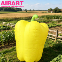 Événement promotionnel des légumes : Piments jaunes gonflables